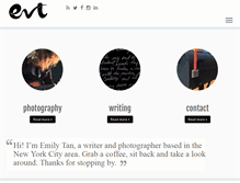 Tablet Screenshot of emilyvtan.com